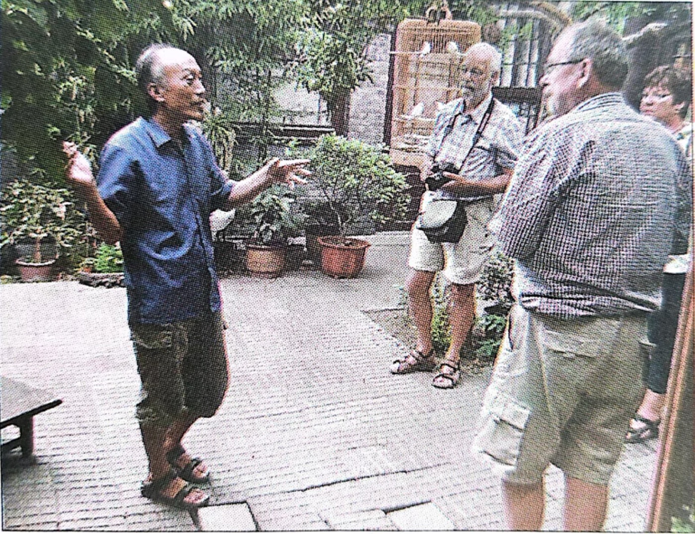 An interview among the plants